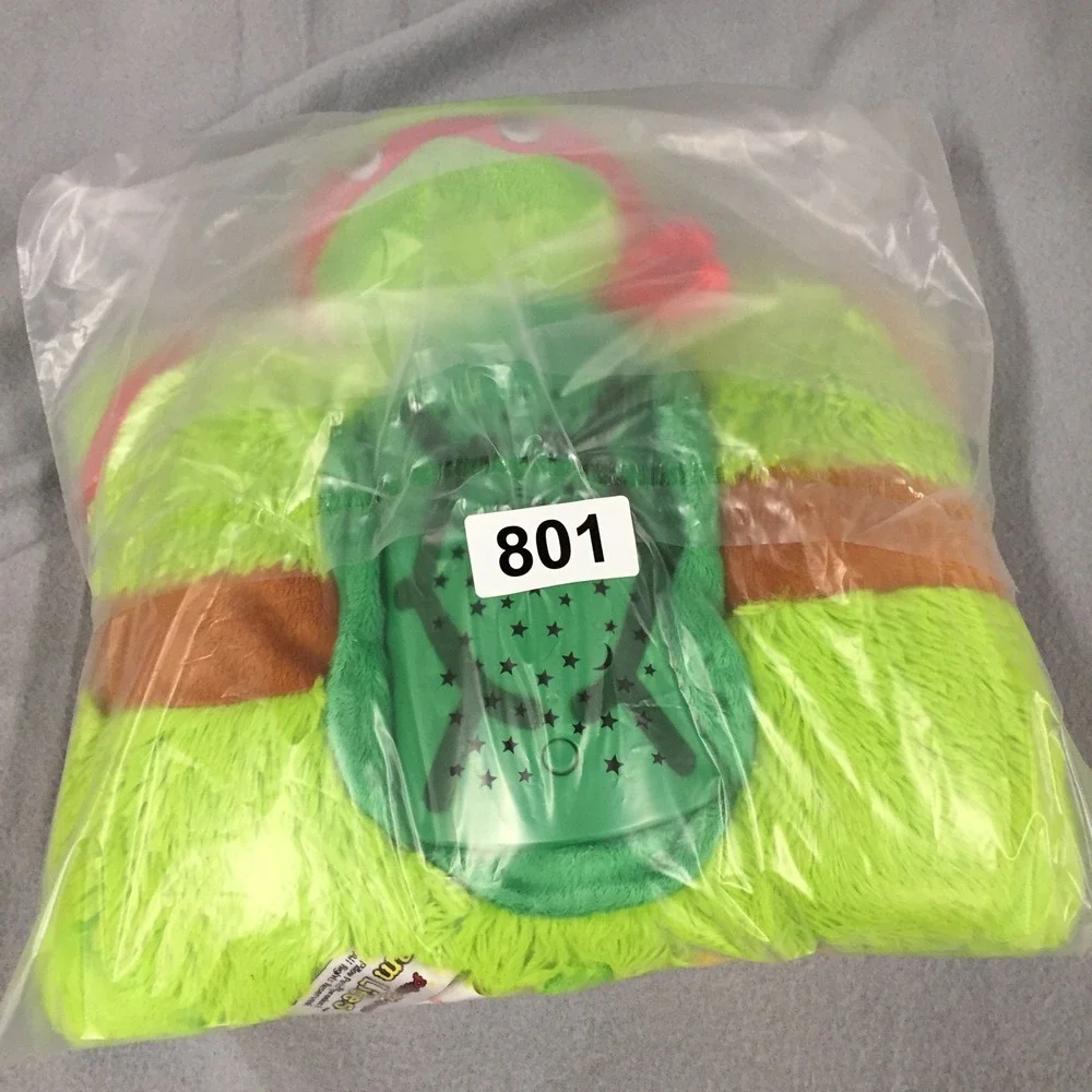 Pillow Pets Dream Lites TMNT Raphael Ninja Turtles Starry Night Light Plush 2013